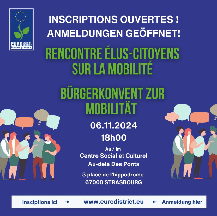 Einladung Bürgerkonvent Mobilität vom Eurodistrict Strasbourg Ortenau