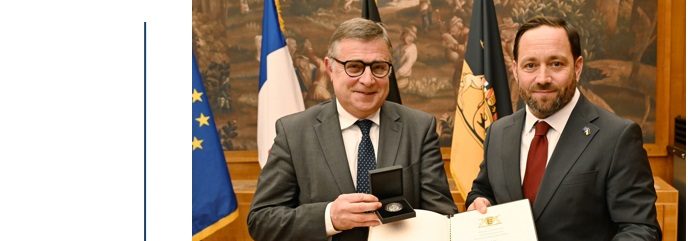 (FR) Staufermedaille pour l’ancien président de l’Eurodistrict 2020-2023